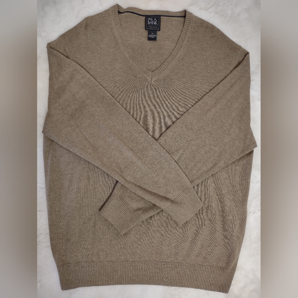JOS. A. BANK Men's Beige Sweater Size XL